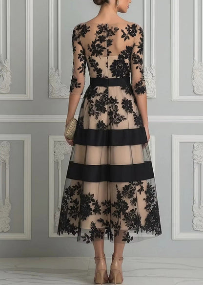 Catherine | Robe de Soirée en Dentelle Florale