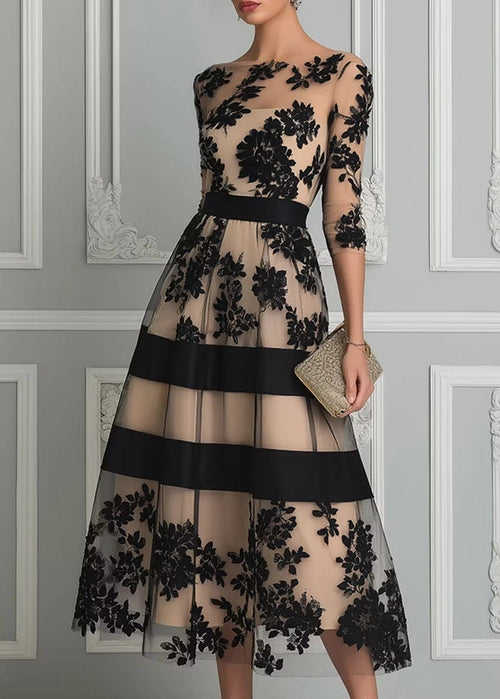 Catherine | Robe de Soirée en Dentelle Florale