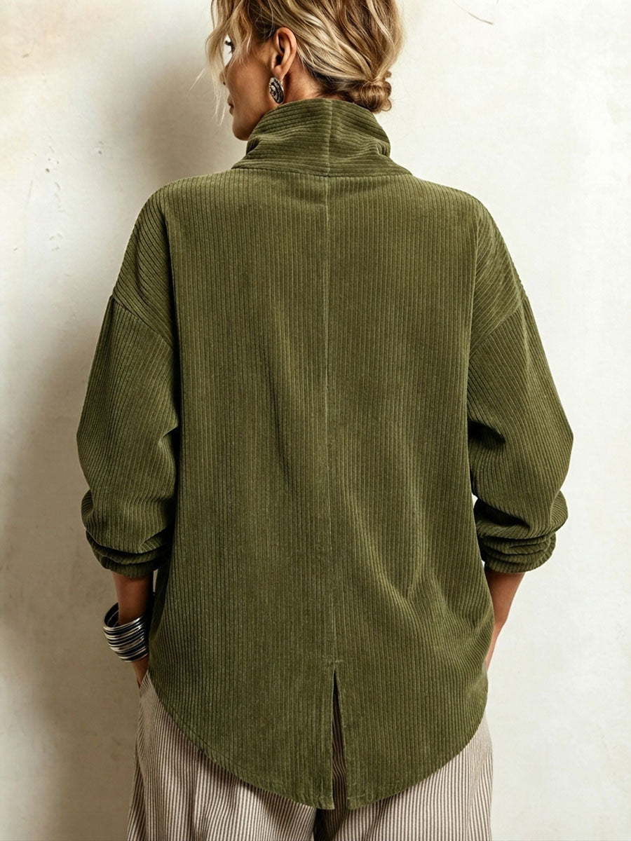 Apolline | Veste Asymétrique à Col Montant